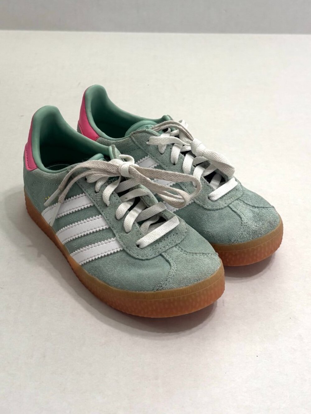Adidas Kids Gazelle Hazy Green / Cloud White / Bliss Pink Shoes